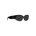 Women’s Bossy Round Af Sunglasses in Black - Image 5